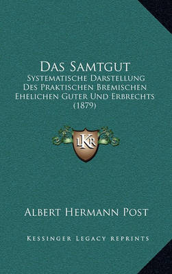 Book cover for Das Samtgut