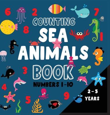 Book cover for Counting sea animals book numbers 1-10