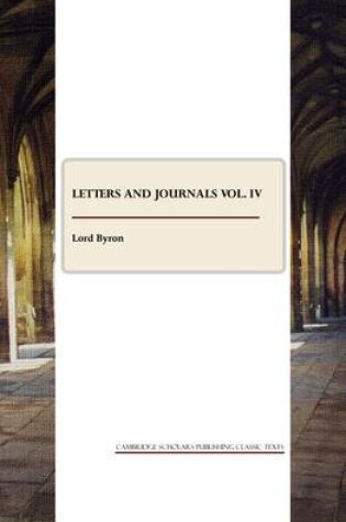 Cover of Letters and Journals vol. IV