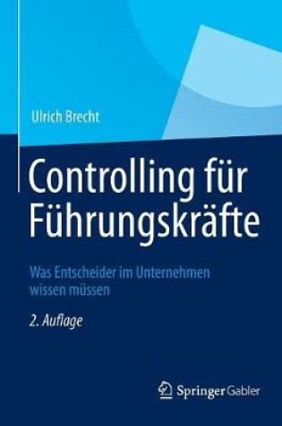 Cover of Controlling für Führungskräfte