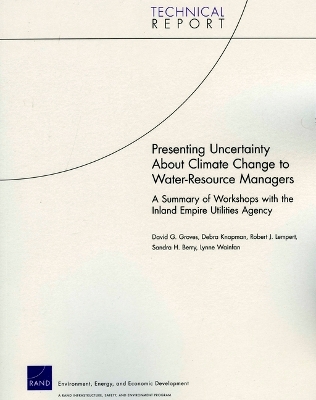 Book cover for Presenting Uncertainty About Climate Change to Water-resource Managers
