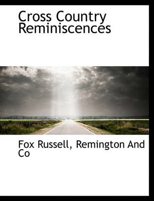 Book cover for Cross Country Reminiscences