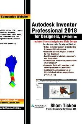 Cover of Autodesk Inventor Professional 2018 for Designers