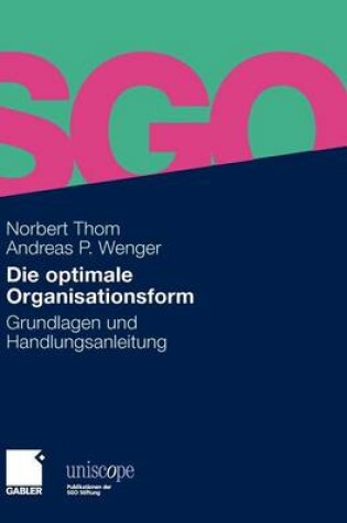 Cover of Die Optimale Organisationsform