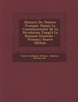 Book cover for Histoire Du Theatre Francais