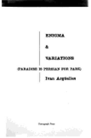 Cover of Enigma & Variations: Paradise Is Persian for Park