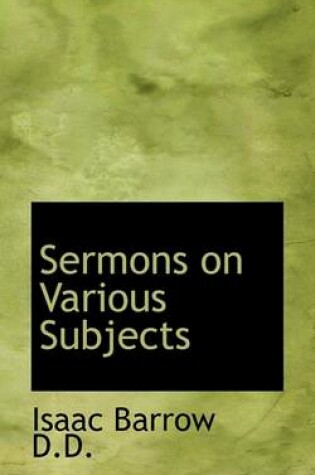 Cover of Sermons on Various Subjects