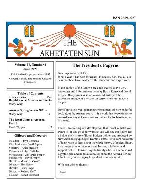 Book cover for The Akhetaten Sun