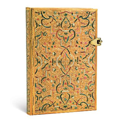 Book cover for Gold Inlay Mini Lined Hardcover Journal