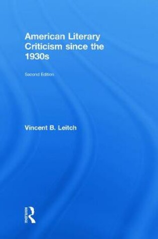 Cover of American Literary Criticism Since the 1930s
