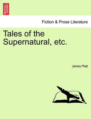 Book cover for Tales of the Supernatural, Etc.