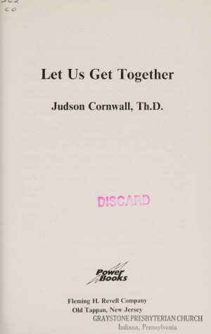 Book cover for Let Us Get Together