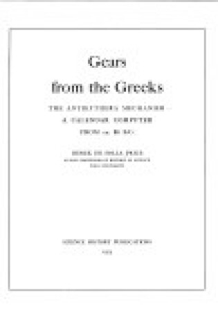 Cover of Gears from the Greeks