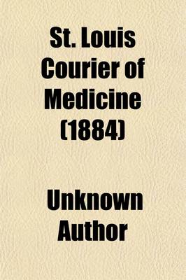 Book cover for St. Louis Courier of Medicine (1884)