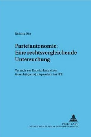 Cover of Parteiautonomie