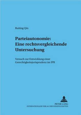 Cover of Parteiautonomie