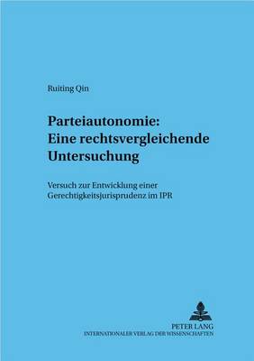 Book cover for Parteiautonomie