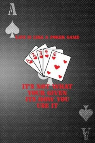 Cover of Life Is Like A Poker Game... It's Not What Your Given Its How You Use It