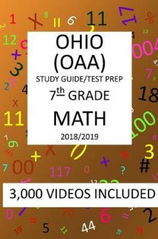 Cover of 7th Grade OHIO OAA, 2019 MATH, Test Prep