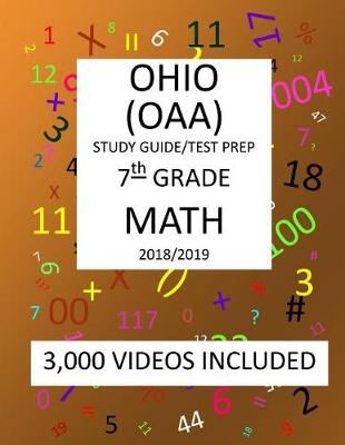 Book cover for 7th Grade OHIO OAA, 2019 MATH, Test Prep