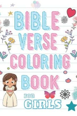 Cover of Bible Verse Coloring Book For Girls