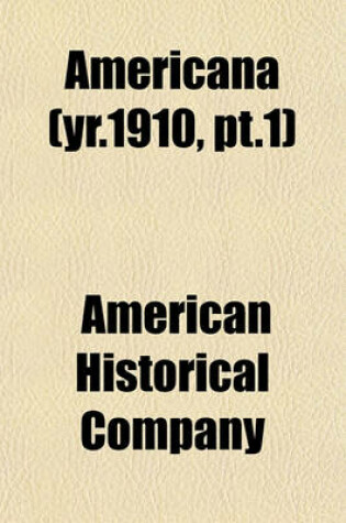 Cover of Americana Volume 12