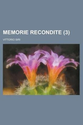 Cover of Memorie Recondite (3)