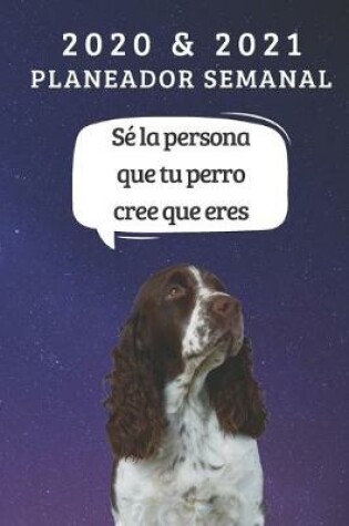 Cover of Planificador semanal de dos anos para 2020 y 2021 - Regalo Del Propietario Del Perro Springer Spaniel Gales - Cita Divertida Libro De Citas - Agenda De dos Anos Cuaderno