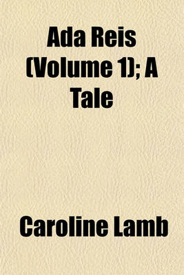 Book cover for ADA Reis (Volume 1); A Tale