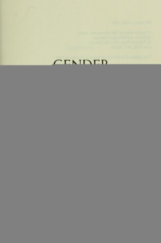 Cover of Gender and Power in the Plays of Harold Pinter