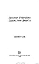 Cover of European Federalism