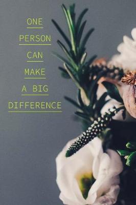 Book cover for One Person Can Make a Big Difference