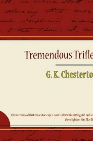 Cover of Tremendous Trifles