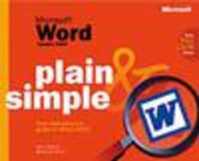 Book cover for Microsoft Word Version 2002 Plain & Simple