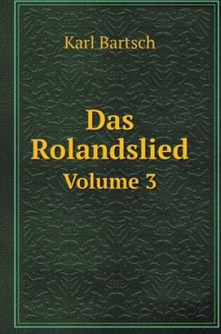 Cover of Das Rolandslied Volume 3