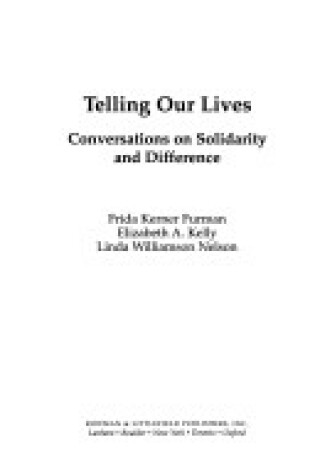 Cover of Telling Our Lives