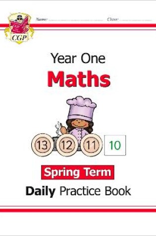 Cover of KS1 Maths Year 1 Daily Practice Book: Spring Term