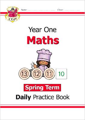 Book cover for KS1 Maths Year 1 Daily Practice Book: Spring Term