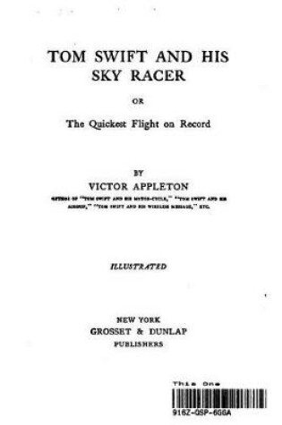 Cover of Thom Swift and His Sky Racer