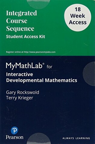 Cover of Interactive Developmental Math- 18 Week Standalone Access Card