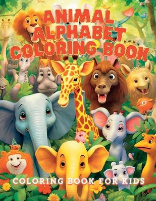 Book cover for Animal Alphabet Coloring Book