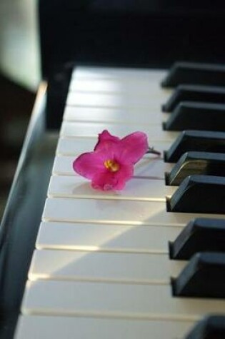 Cover of Pink Flower on the Piano Keys Music Journal