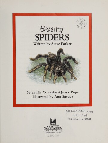 Cover of Scary Spiders