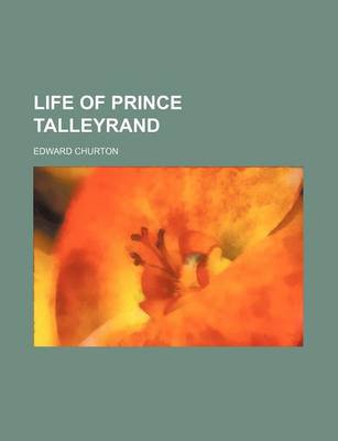 Book cover for Life of Prince Talleyrand