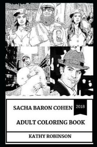 Cover of Sacha Baron Cohen Adult Coloring Book