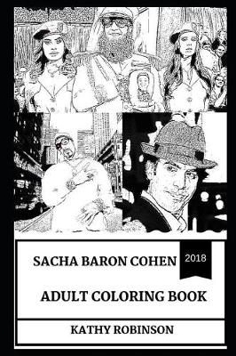 Book cover for Sacha Baron Cohen Adult Coloring Book