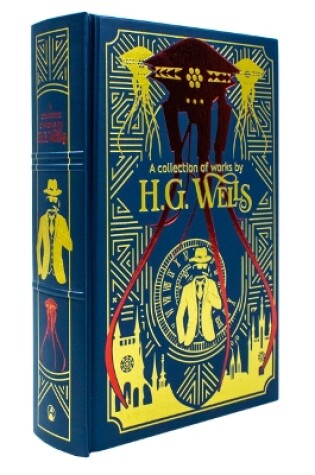 Cover of A Collection of Works by H.G. Wells - Deluxe Leather Bound Classic Science Fiction Hardback