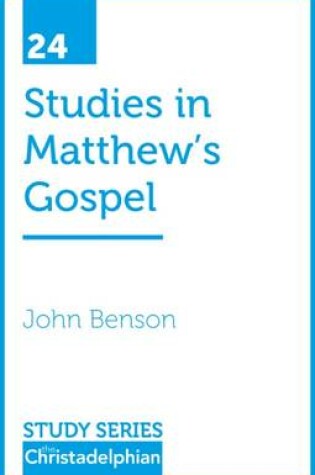 Cover of Studies in Matthew's Gospel