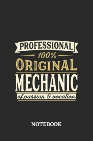 Cover of Professional Original Mechanic Notebook of Passion and Vocation
