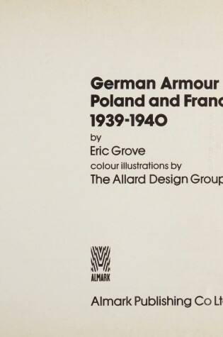 Cover of German Armour in Poland and France, 1939-40